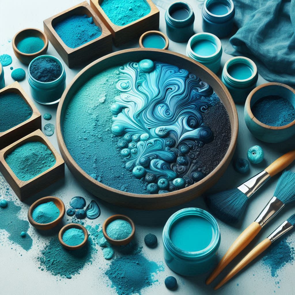 Natural Aquamarine Blue Color